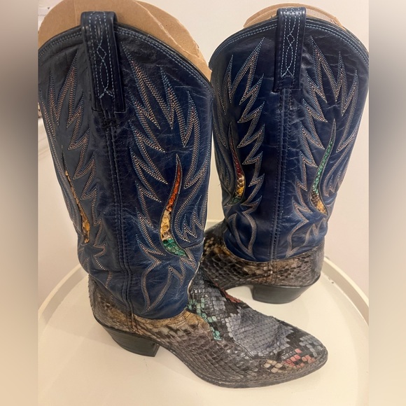 Dan Post women’s python cowboy boots 7M - Picture 3 of 4
